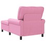 Sillón reclinable con cojín Rosa 91 x 157 x 91 cm tela en Divanes | Comprar online en Foru.es