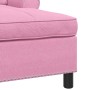 Sillón reclinable con cojín Rosa 91 x 157 x 91 cm tela en Divanes | Comprar online en Foru.es