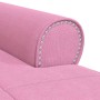 Sillón reclinable con cojín Rosa 91 x 157 x 91 cm tela en Divanes | Comprar online en Foru.es