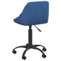 Silla de oficina de terciopelo azul en Sillas de oficina | Comprar online en Foru.es
