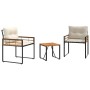 Juego de muebles de exterior con cojín 3 pcs Crema en Conjuntos de jardín | Comprar online en Foru.es