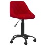 Silla de oficina de terciopelo rojo tinto en Sillas de oficina | Comprar online en Foru.es