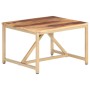 Mesa auxiliar de madera maciza de sheesham 60x60x40 cm de vidaXL, Mesas auxiliares - Ref: Foro24-286340, Precio: 76,87 €, Des...