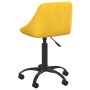 Silla de oficina de terciopelo amarilla mostaza en Sillas de oficina | Comprar online en Foru.es
