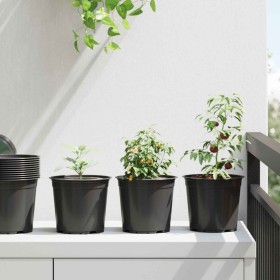 Maceta de flores 100 pcs Negro Ø 15 x 12.5 cm Plástico en Macetas y jardineras | Comprar online en Foru.es