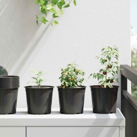 Maceta de flores 100 pcs Negro Ø 15 x 12.5 cm Plástico en Macetas y jardineras | Comprar online en Foru.es
