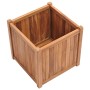 Arriate elevado madera maciza de teca 50x50x50 cm en Macetas y jardineras | Comprar online en Foru.es