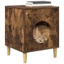 Casa para Gatos Roble ahumado 42,5 x 40 x 52,5 cm en Mobiliario para gatos | Comprar online en Foru.es