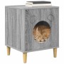 Casa para Gatos Gris Sonoma 42,5 x 40 x 52,5 cm en Mobiliario para gatos | Comprar online en Foru.es