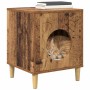Casa para Gatos Madera vieja 42,5 x 40 x 52,5 cm en Mobiliario para gatos | Comprar online en Foru.es