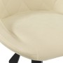 Silla de comedor giratoria de terciopelo crema en Sillas de comedor | Comprar online en Foru.es
