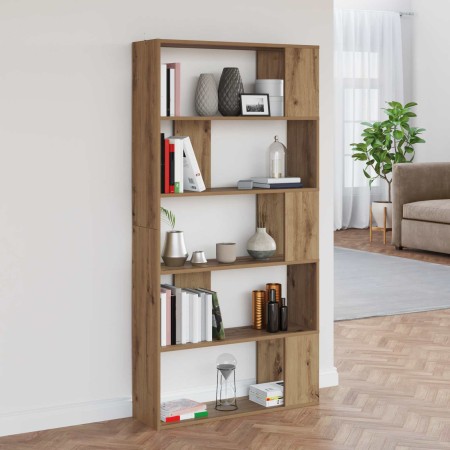 Librería Roble artesanal 80 x 24 x 159 cm Madera de ingeniería en Librerías y estanterías | Comprar online en Foru.es