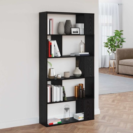 Librería Roble Negro 80 x 24 x 159 cm Madera de ingeniería en Librerías y estanterías | Comprar online en Foru.es