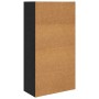Estante de libros Roble Negro 60 x 30 x 76.5 cm en Librerías y estanterías | Comprar online en Foru.es
