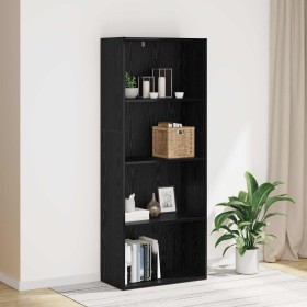 Librería Roble Negro 60 x 30 x 151,5 cm Madera de ingeniería en Librerías y estanterías | Comprar online en Foru.es