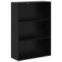 Estante de libros Roble Negro 60 x 30 x 76.5 cm en Librerías y estanterías | Comprar online en Foru.es