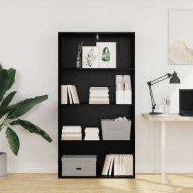 Librería Roble Negro 80 x 30 x 151,5 cm Madera de ingeniería en Librerías y estanterías | Comprar online en Foru.es