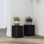 Soporte de plantas 2 pcs Roble Negro 15 x 15 x 20 cm en Soportes para macetas | Comprar online en Foru.es