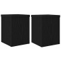 Soporte de plantas 2 pcs Roble Negro 15 x 15 x 20 cm en Soportes para macetas | Comprar online en Foru.es