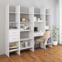 Estantería librería madera contrachapada blanco 40x35x180 cm en Librerías y estanterías | Comprar online en Foru.es