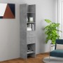 Estantería de madera contrachapada gris hormigón 40x35x180 cm en Librerías y estanterías | Comprar online en Foru.es