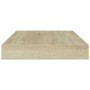 Estante estantería 4uds contrachapada roble Sonoma 100x10x1,5cm en Estanterías | Comprar online en Foru.es