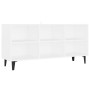 Mueble de TV con patas de metal blanco 103,5x30x50 cm en Muebles TV | Comprar online en Foru.es