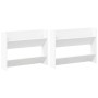 Zapateros de pared 2 uds madera contrachapada blanco 80x18x60cm en Zapateros y organizadores de calzado | Comprar online en Foru