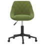 Silla de comedor giratoria de terciopelo verde claro en Sillas de comedor | Comprar online en Foru.es