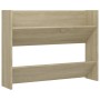 Zapatero de pared madera contrachapada roble Sonoma 80x18x60 cm en Zapateros y organizadores de calzado | Comprar online en Foru