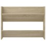 Zapatero de pared madera contrachapada roble Sonoma 80x18x60 cm en Zapateros y organizadores de calzado | Comprar online en Foru