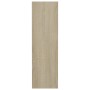 Zapatero de pared madera contrachapada roble Sonoma 80x18x60 cm en Zapateros y organizadores de calzado | Comprar online en Foru