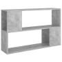 Librería de madera contrachapada gris hormigón 100x24x63 cm en Librerías y estanterías | Comprar online en Foru.es