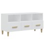 Mueble para TV madera contrachapada blanco 102x36x50 cm en Muebles TV | Comprar online en Foru.es