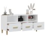 Mueble para TV madera contrachapada blanco 102x36x50 cm en Muebles TV | Comprar online en Foru.es