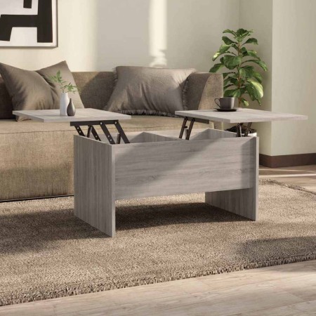 Mesa de centro madera de ingeniería gris Sonoma 80x50x42,5 cm en Mesas de centro | Comprar online en Foru.es