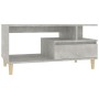 Mesa de centro madera contrachapada gris hormigón 90x49x45 cm en Mesas de centro | Comprar online en Foru.es