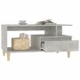 Mesa de centro madera contrachapada gris hormigón 90x49x45 cm en Mesas de centro | Comprar online en Foru.es