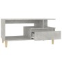 Mesa de centro madera contrachapada gris hormigón 90x49x45 cm en Mesas de centro | Comprar online en Foru.es
