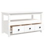Mesa de centro de madera maciza de pino blanco 102x49x55 cm en Mesas de centro | Comprar online en Foru.es