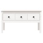 Mesa de centro de madera maciza de pino blanco 102x49x55 cm en Mesas de centro | Comprar online en Foru.es