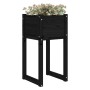 Jardinera madera maciza de pino negro 40x40x81 cm en Macetas y jardineras | Comprar online en Foru.es