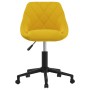 Silla de comedor giratoria de terciopelo amarillo mostaza en Sillas de comedor | Comprar online en Foru.es