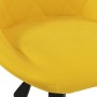 Silla de comedor giratoria de terciopelo amarillo mostaza en Sillas de comedor | Comprar online en Foru.es