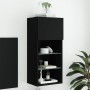 Mueble para TV con luces LED negro 40,5x30x90 cm en Muebles TV | Comprar online en Foru.es
