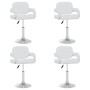 Sillas de comedor giratorias 4 unidades cuero sintético blanco en Sillas de comedor | Comprar online en Foru.es