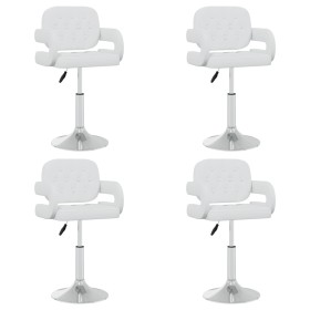 Sillas de comedor giratorias 4 unidades cuero sintético blanco en Sillas de comedor | Comprar online en Foru.es
