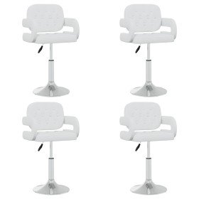 Sillas de comedor giratorias 4 unidades cuero sintético blanco en Sillas de comedor | Comprar online en Foru.es