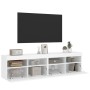 Muebles de TV de pared con luces LED 2 uds blanco 80x30x40 cm en Muebles TV | Comprar online en Foru.es