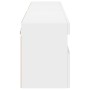 Muebles de TV de pared con luces LED 2 uds blanco 80x30x40 cm en Muebles TV | Comprar online en Foru.es
